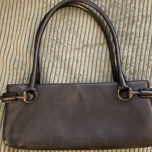 Vintage 90s Gucci Black Leather Handbag